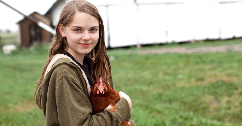 Girl with Chicken