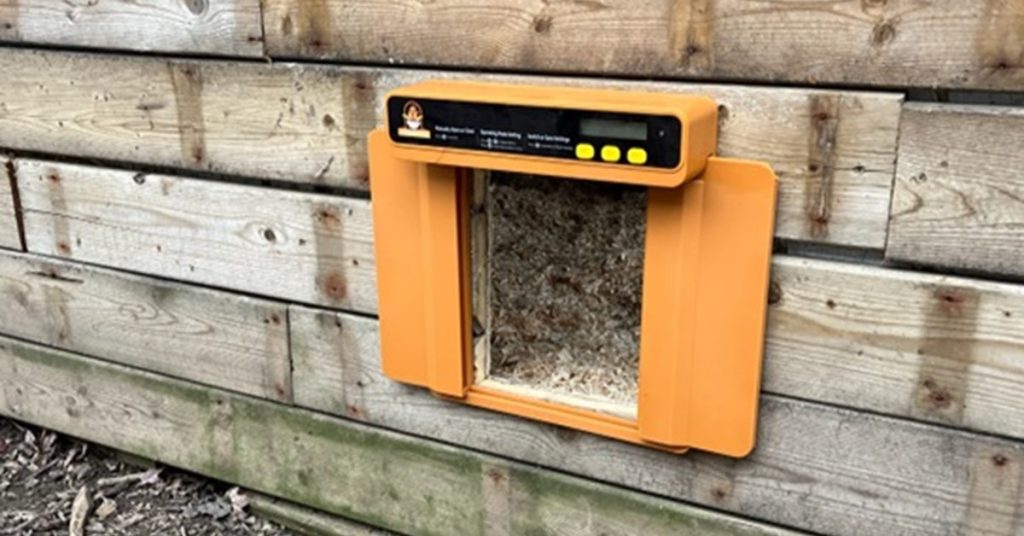 Dark Goldenrod Chickcozy Automatic Door