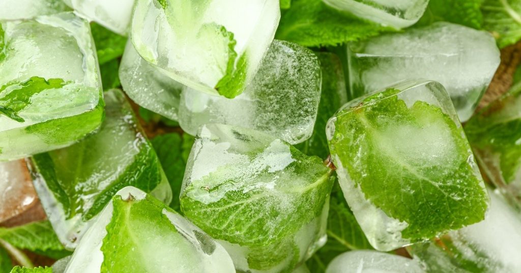 dill mint ice cubes