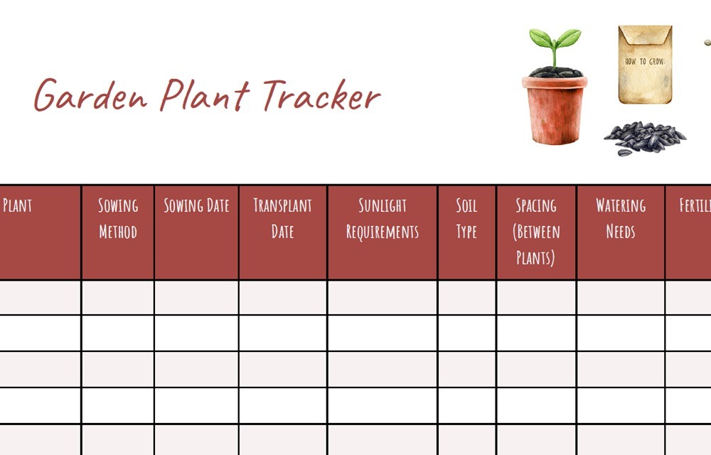 Garden Plant Tracker